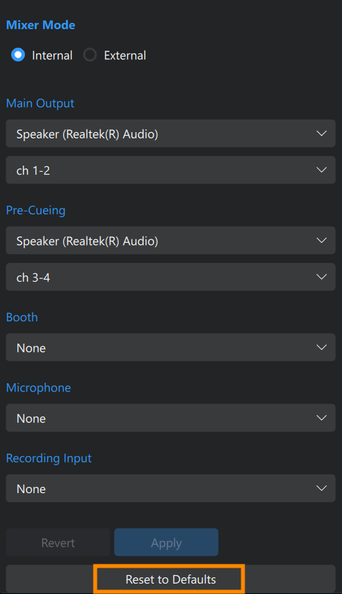 Restore default audio settings on Windows