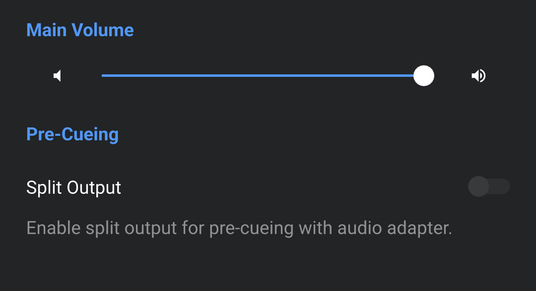Audio settings on Android