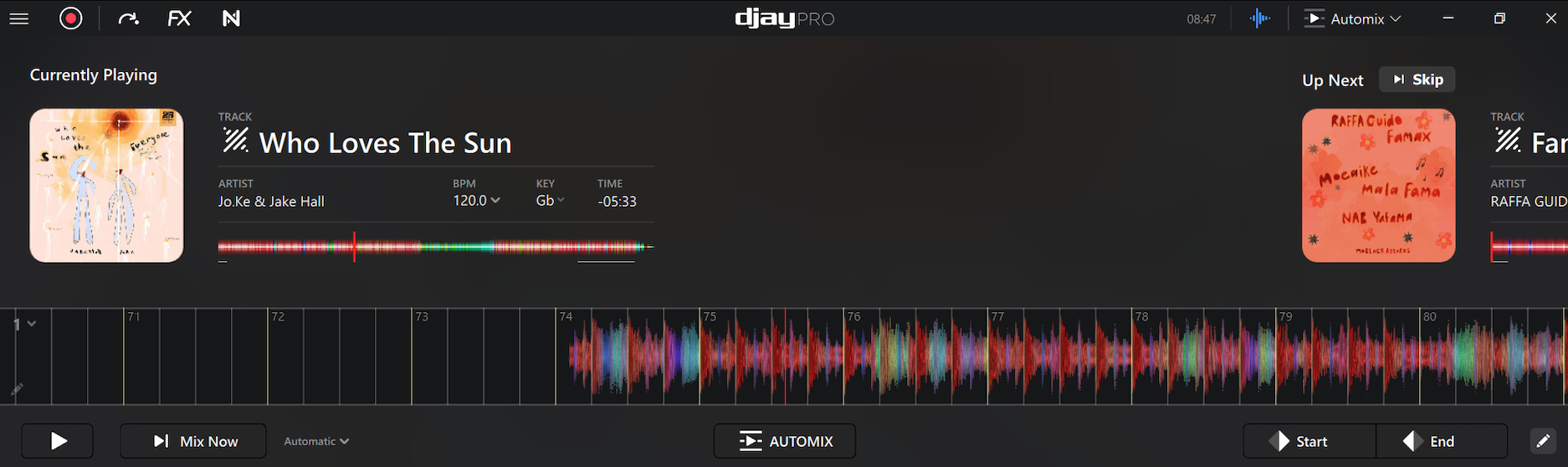 Automix view