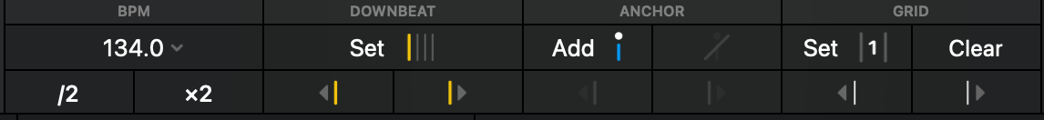 Beatgrid editor overview