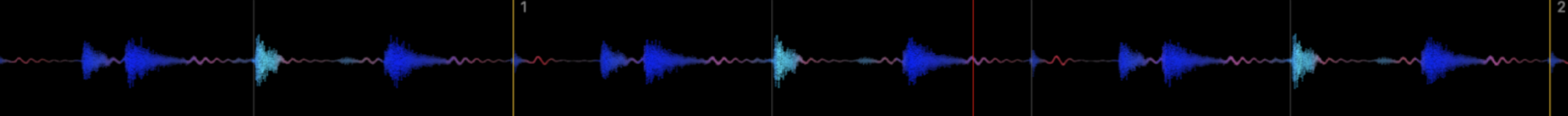 Beatgrid waveform overview