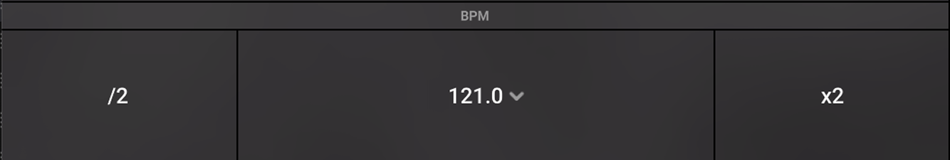 BPM and Beat Sync settings