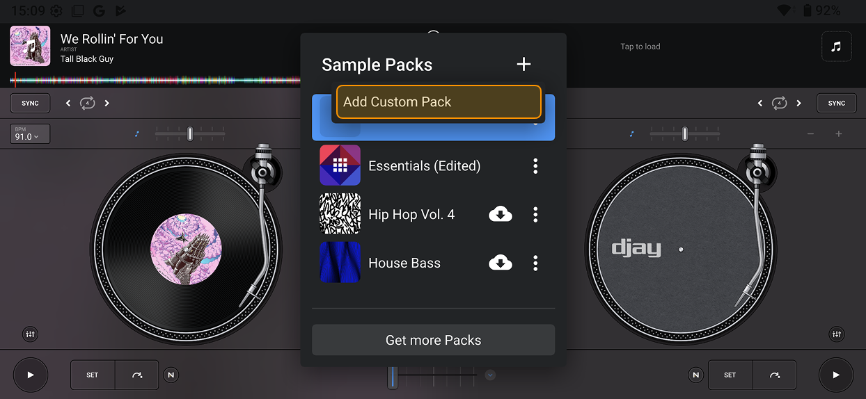 Name new sample pack