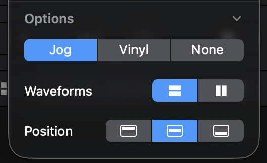 Display options