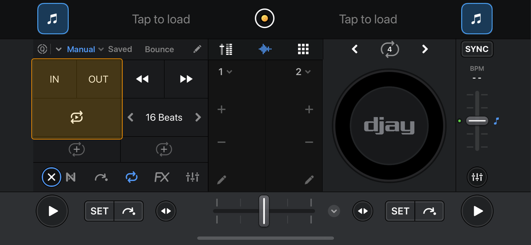 Manual loop controls