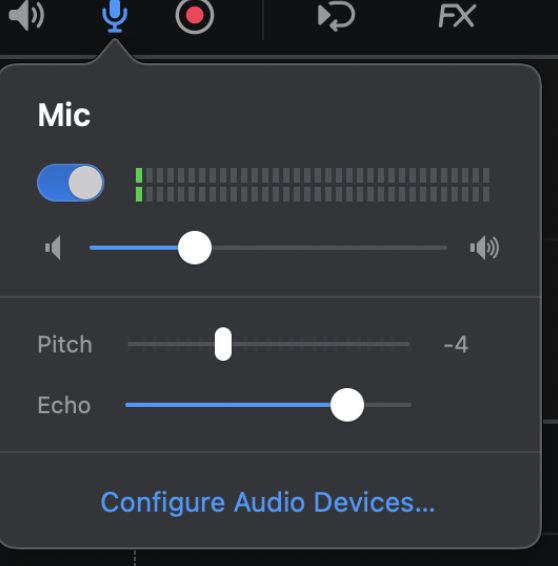Microphone settings