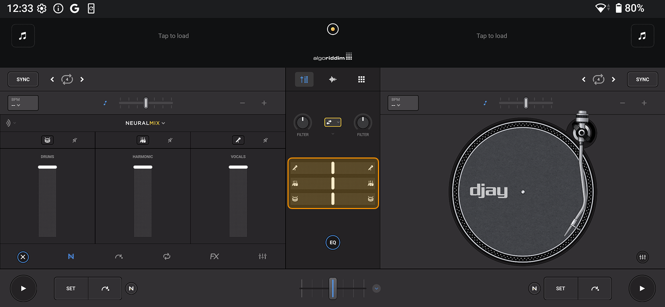 Neural Mix crossfaders