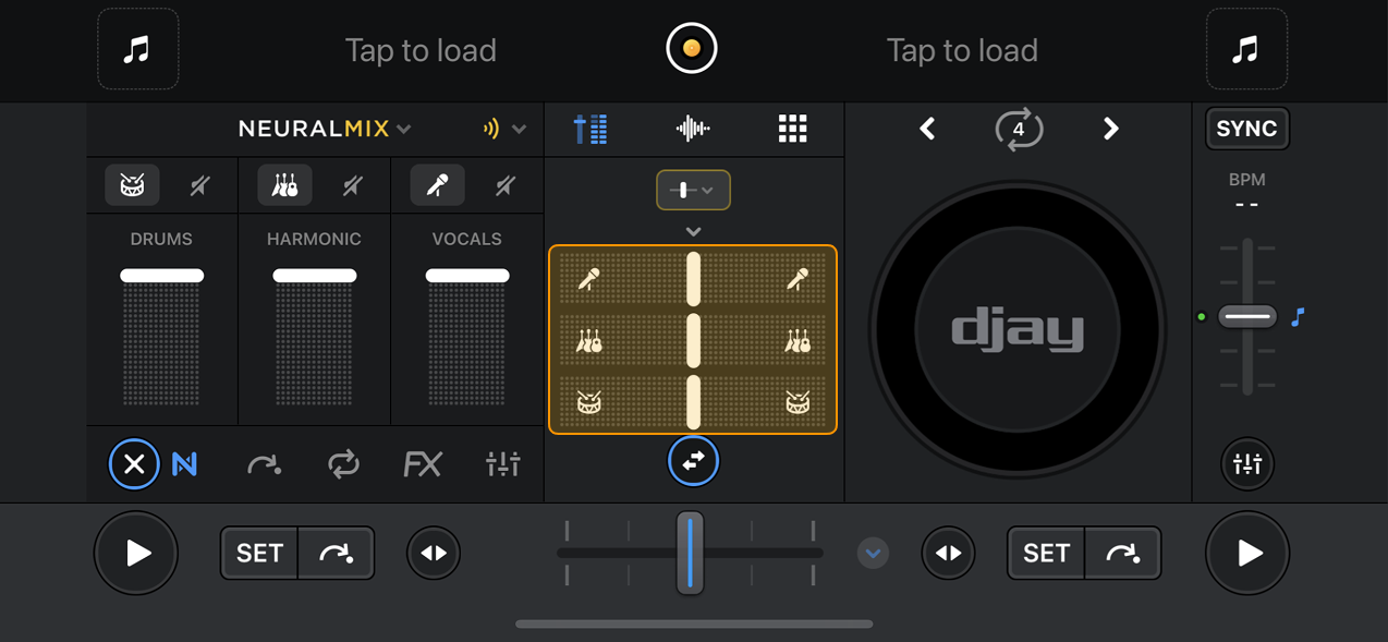 Neural Mix crossfaders