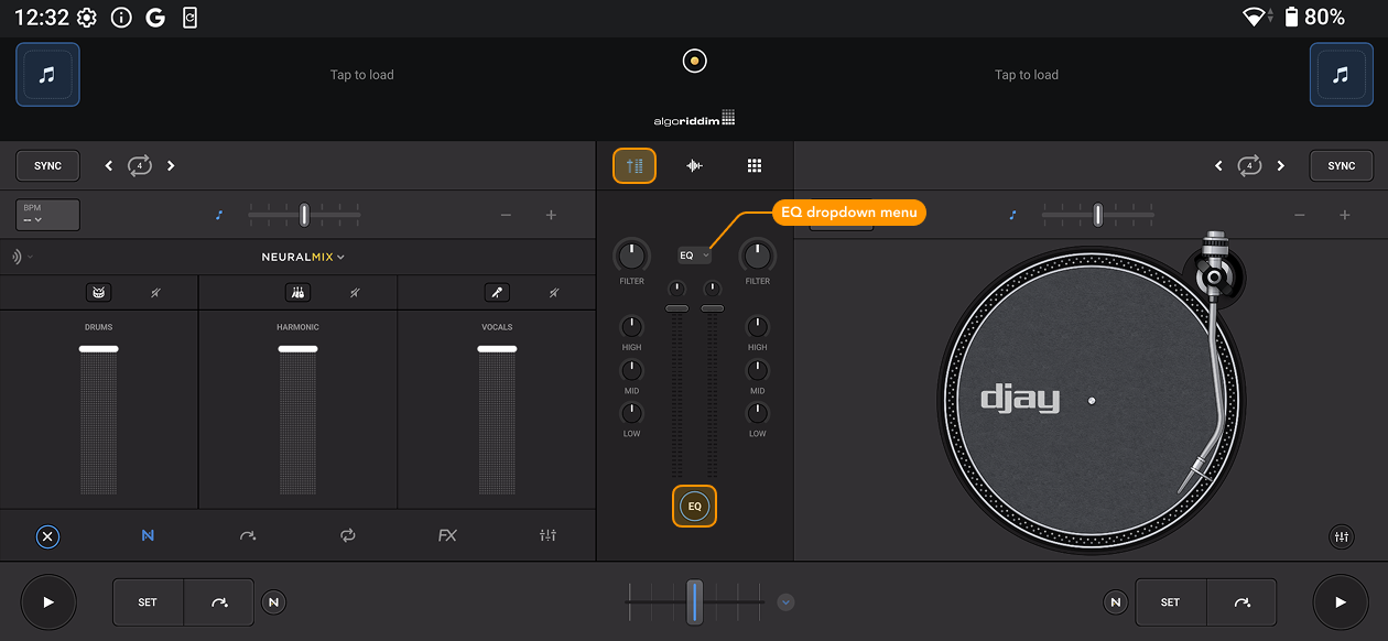Neural Mix EQ options