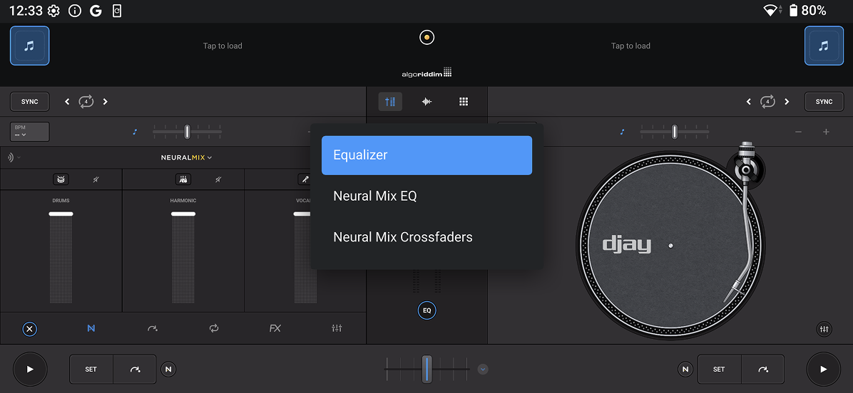 Neural Mix EQ dropdown