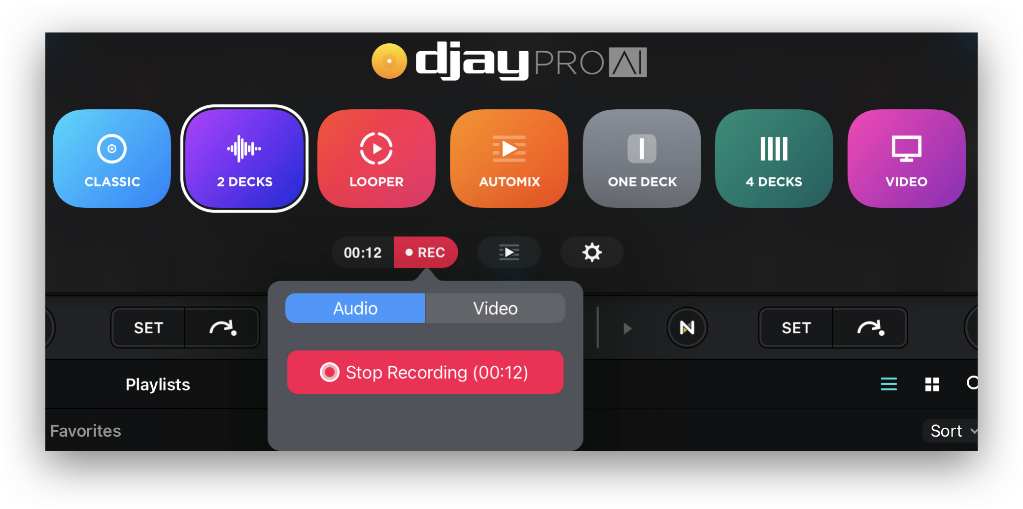 record and export djay pro algoriddim